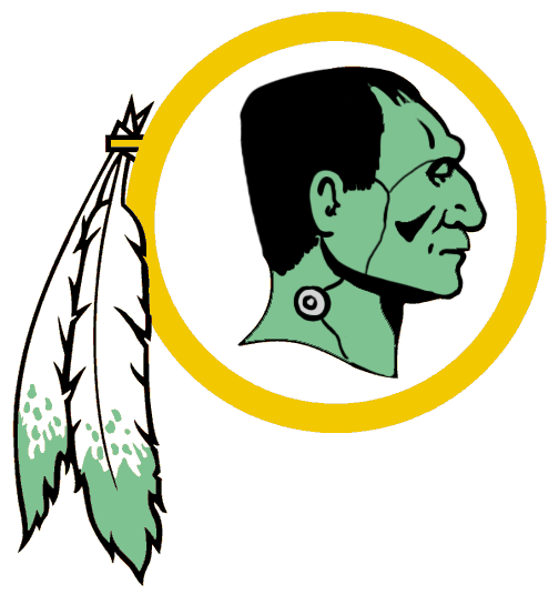 Washington Redskins Halloween Logo iron on transfers